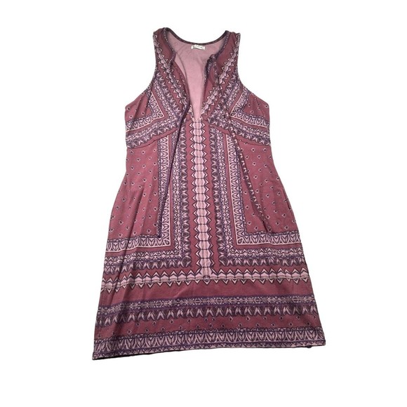 Intimately Free People Purple Print Tiny Tie Bodycon Dress, Small - Picture 1 of 6